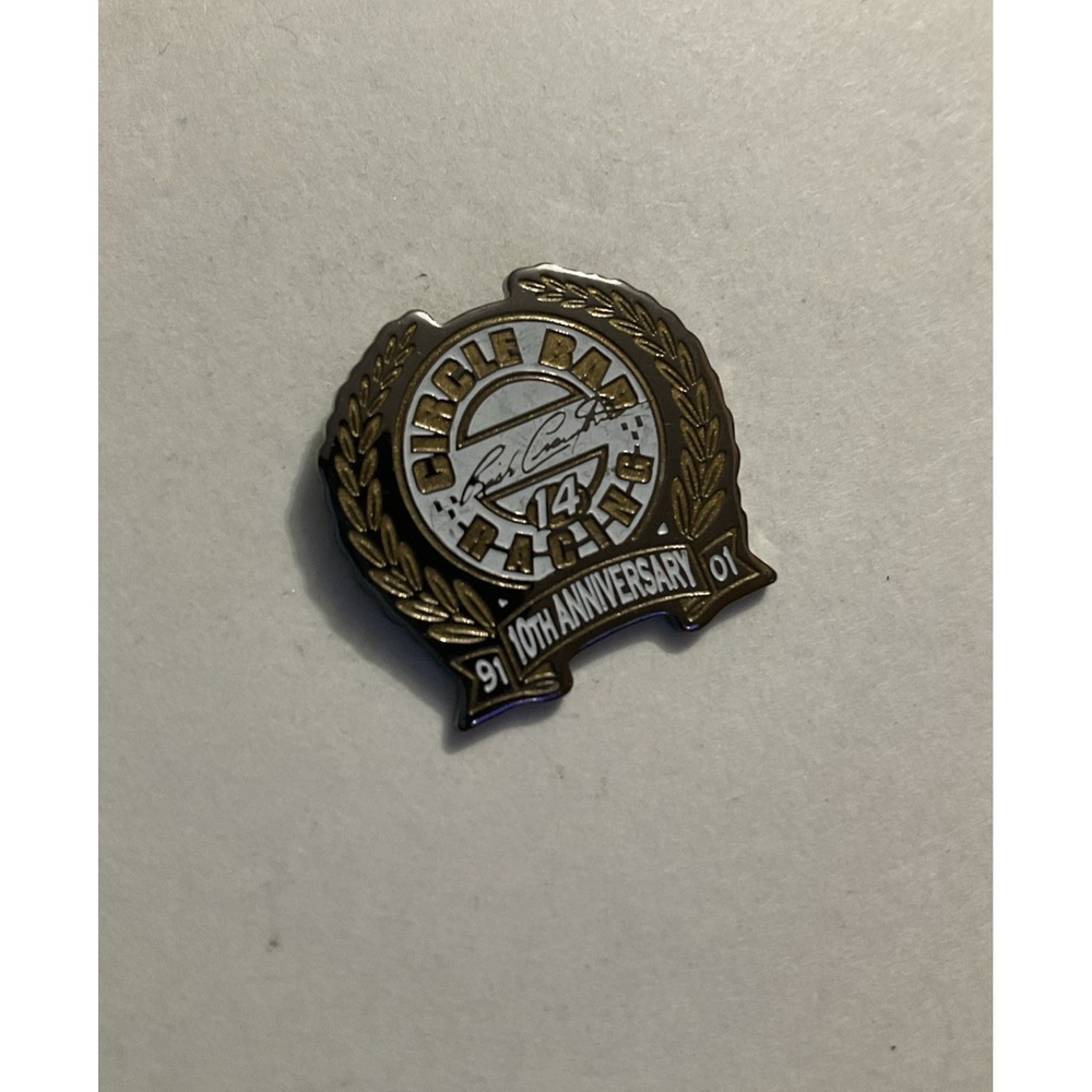 Circle Bar Racing #14 10th Anniversary 1991-2001 Lapel Pin Hat Pinback